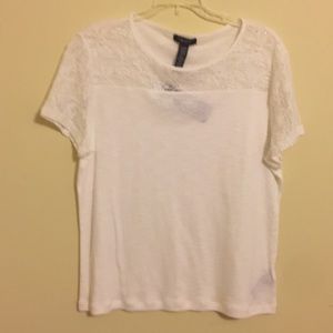 Chaps shirt with lace. New with tags!